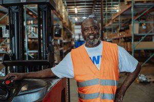 Warehouse dealing with distribution of electronic components, shot taken in Texas, USA